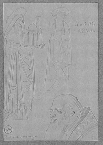 Copie d'après Giovanni Bellini : triptyque de la Madone, détail (Académie, Venise)_0