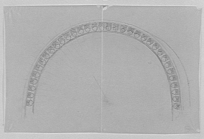Étude d'arcature cintrée ornée de palmettes, pour l'Apparition_0