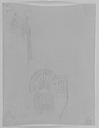 Étude de fleurs de lotus égyptiennes d'après Owen Jones, pour Oreste et les Erinyes et la Salomé tatouée_0