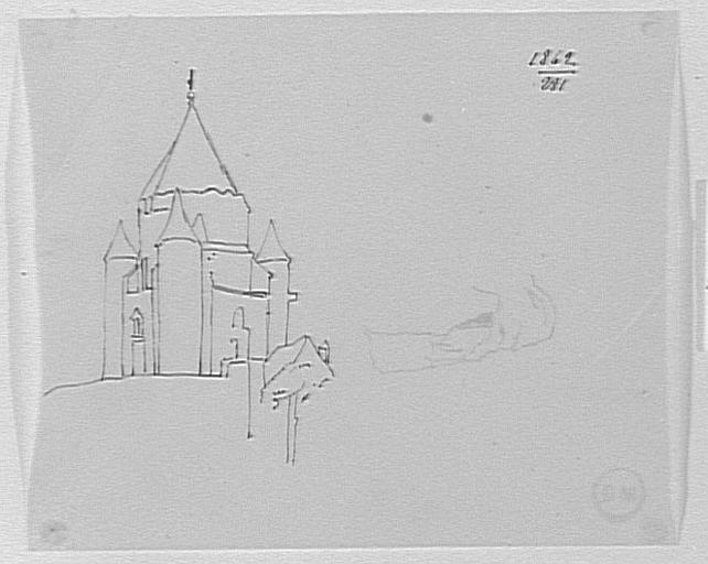 Étude du château de Provins, d'après le Magasin Pittoresque_0
