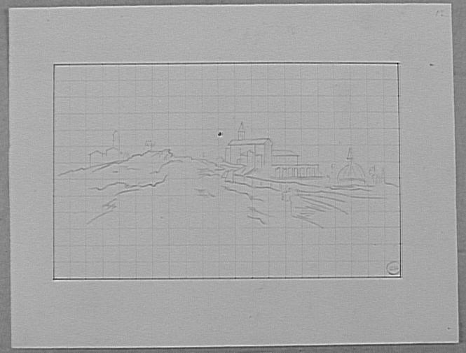 Etude de paysage d'Italie : bords du Tibre_0