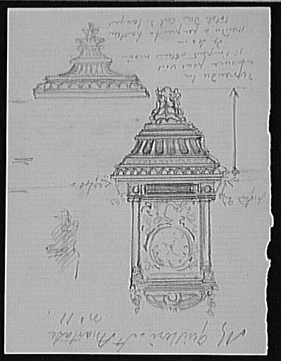 Études pour la pendule du boudoir d'Alexandrine Dureux_1