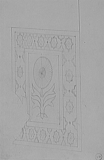 Etude de tapis ou mosaïque orientale_0