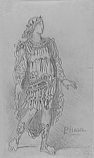 Étude du costume de Phaon pour la Sapho de Gounod_0