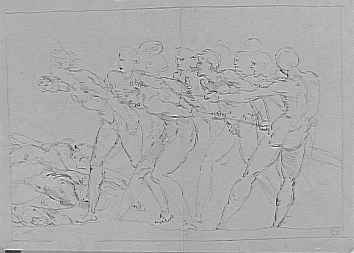 Étude d'un groupe d'hommes nus_0