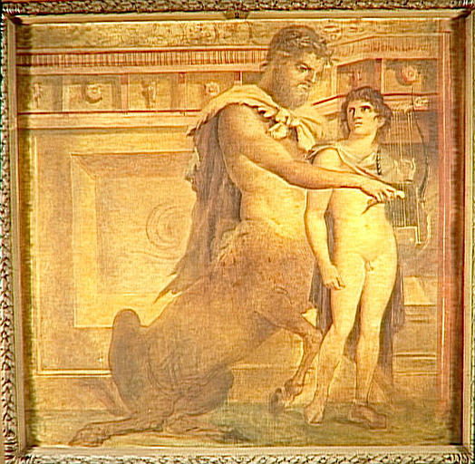 Achille et le Centaure Chiron, d'après une fresque antique_0