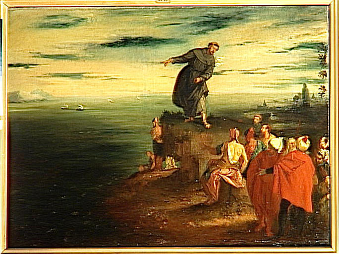 La prédication de saint Antoine de Padoue aux poissons, copie d'après Véronèse_0