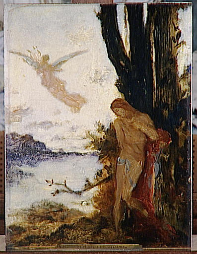 La Vie de l'Humanité : l'Age d'argent. Hésiode et Orphée. Hésiode. Le soir. Les Larmes_0