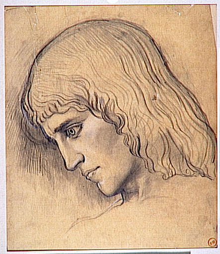 Étude pour la tête d'Oedipe dans Oedipe et le Sphinx_0