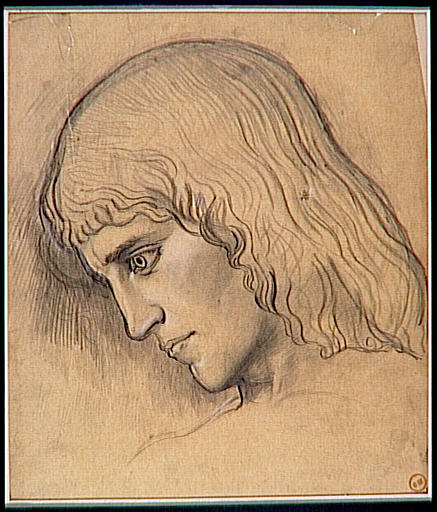 Étude pour la tête d'Oedipe dans Oedipe et le Sphinx_1
