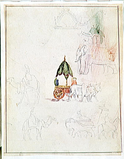 Carnet d'études orientales. Feuille d'études diverses_0