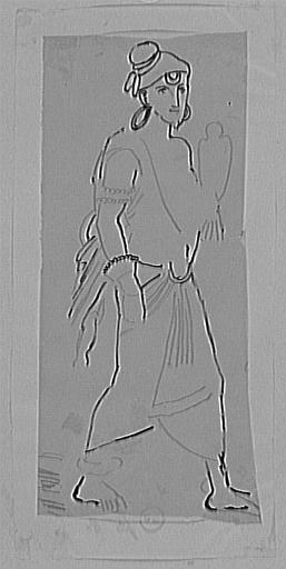 Étude de fauconnier pour Les Rois mages_0