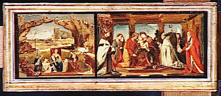Sainte Conversation, copie d'après Carpaccio et La circoncision copie d'après Zenale_0