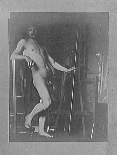 Modèle masculin dans l'atelier de Gustave Moreau : pose pour Les Argonautes_0