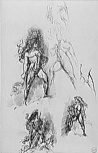 Cinq études pour Hercule et l'Hydre de Lerne_1