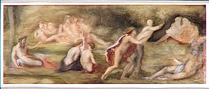 Copie d'après Baldassare Peruzzi : Apollon et Daphné (Farnésine, Rome)_0
