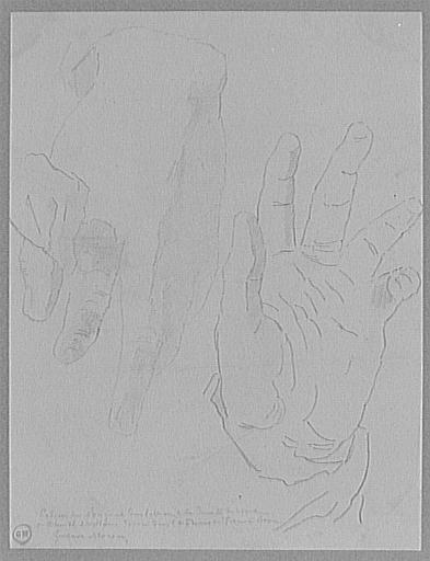 Copie d'après Daniel de Volterra : Déposition de Croix, détail (église de la Trinité-des-Monts, Rome)_0