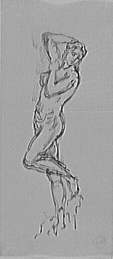 Étude de femme nue debout pour Galatée_0