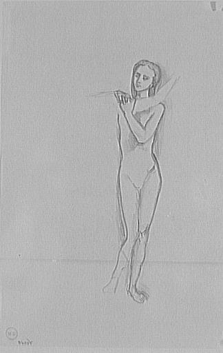 Étude de femme nue pour Médée pour Jason et Médée_0