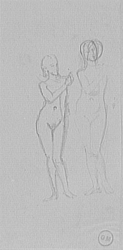 Deux études de femme nue pour Médée pour Jason et Médée_0