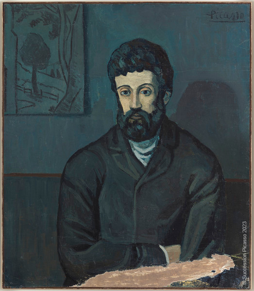 Portrait d'homme ; Homme en bleu (Z. ; D.B.R. ; P.i.F. ; T.l.o.p.) (Autre titre), Pablo Picasso, hiver 1902-1903