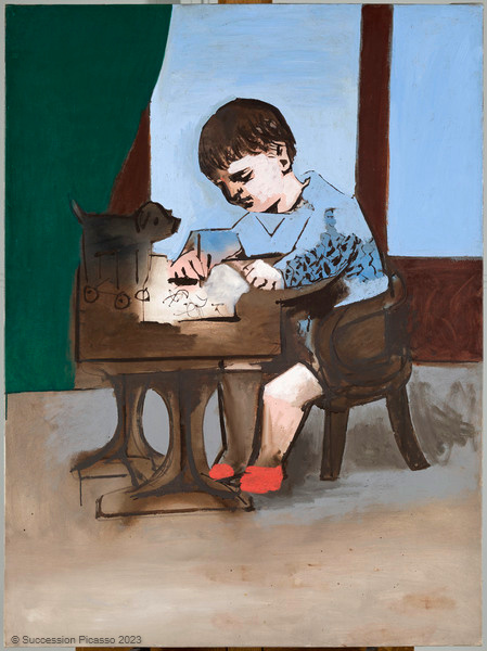 Paul dessinant, Pablo Picasso, 1923