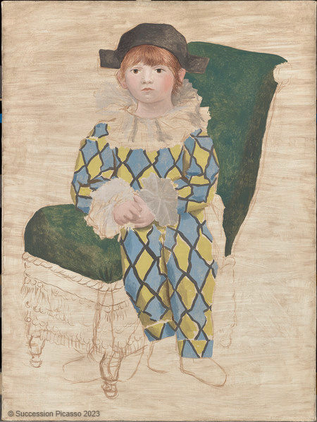 Paul en Arlequin, Pablo Picasso, 1924