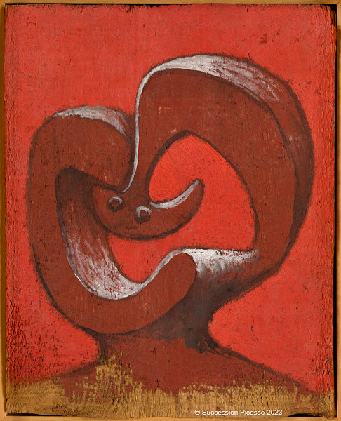 Tête sur fond rouge, Pablo Picasso, 1930