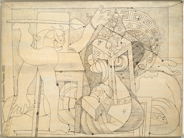 Minotaure au javelot, Pablo Picasso, 1934