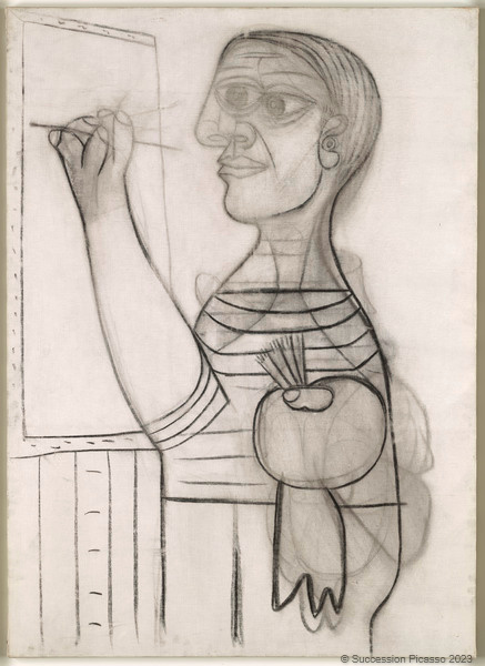 L'Artiste devant sa toile, Pablo Picasso, 1938