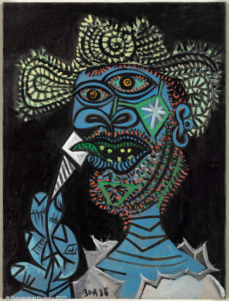 Homme au chapeau de paille et au cornet de glace, Pablo Picasso, 1938