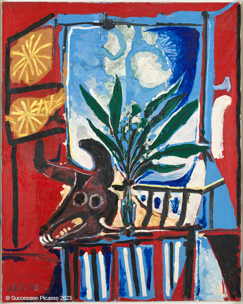 Nature morte à la tête de taureau, Pablo Picasso, 1958-1958