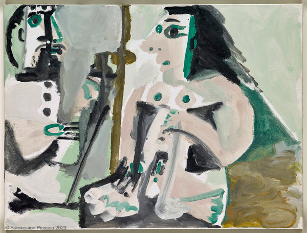 Le Peintre et son modèle, Pablo Picasso, 1964