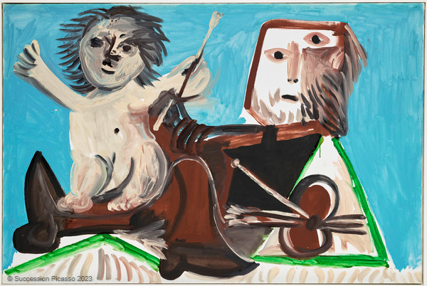 Le Peintre et l'enfant, Pablo Picasso, 1969