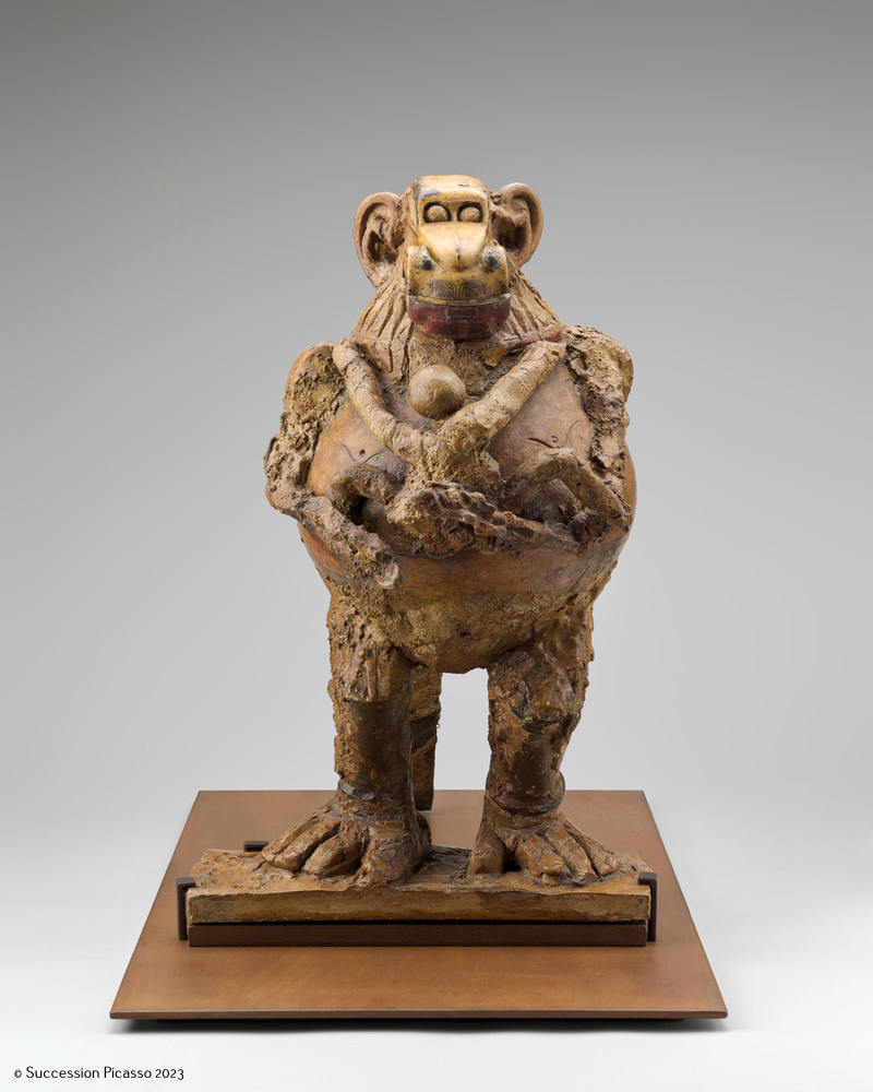 La Guenon et son petit_0