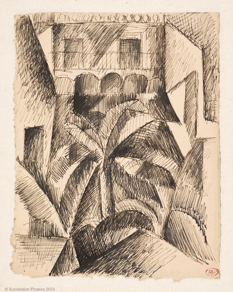 Maisons et palmiers_0