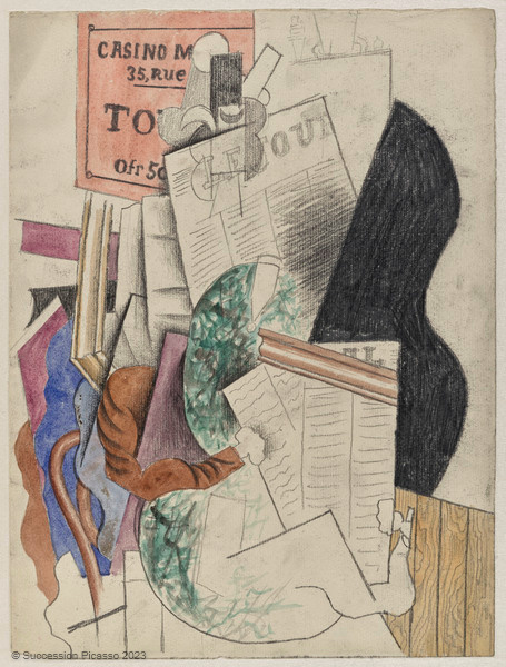 Homme lisant un journal_0