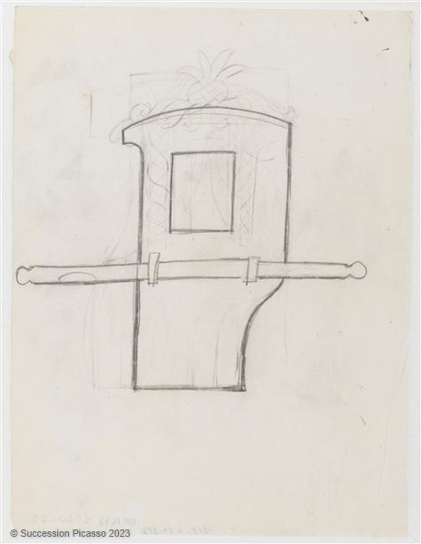 Étude pour le ballet Tricorne: la chaise à porteur du corregidor_0