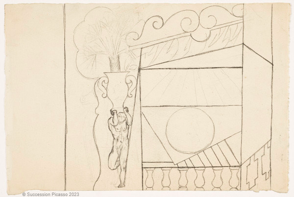 Étude de décor pour le ballet Parade_0
