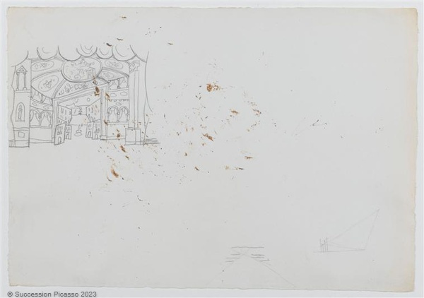 Études de décor et de détails pour le ballet Pulcinella_0