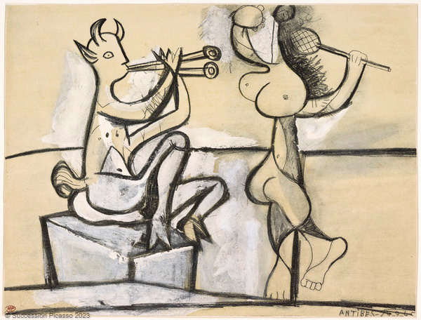 Faune musicien et danseuse_0