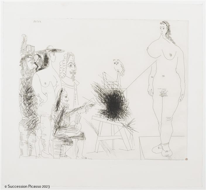 Autour du "Chef d’œuvre inconnu": peintre, modèle, couple et deux peintres_0