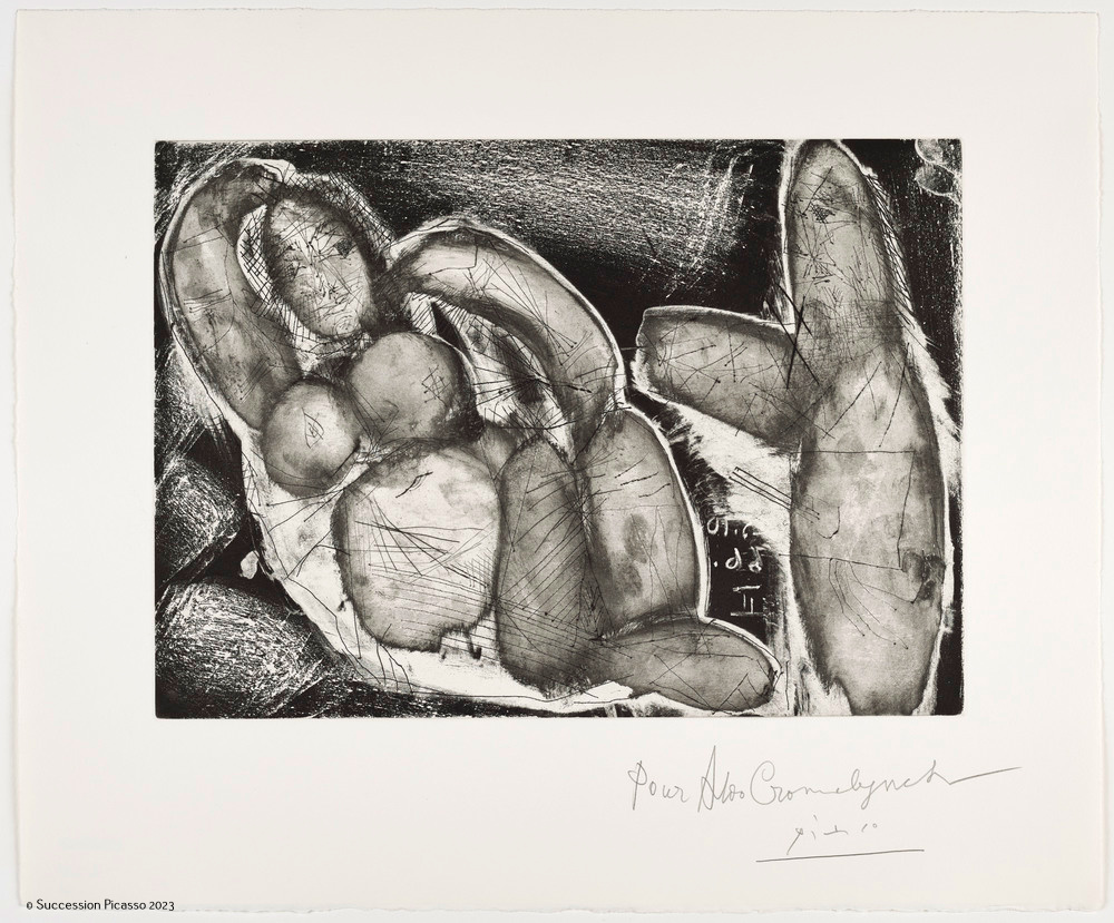 Peintre et modèle allongé_0