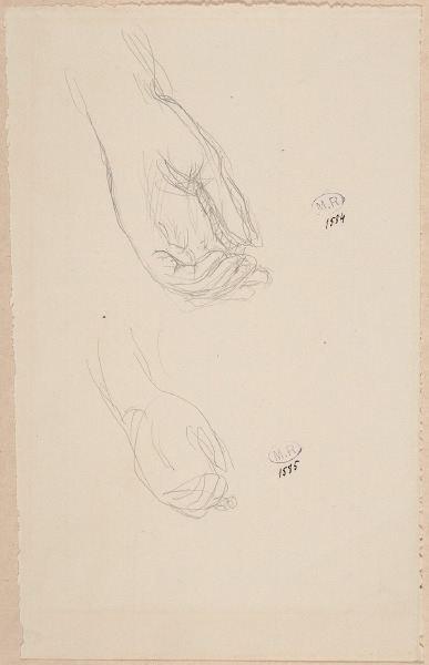Etude de main gauche, Auguste Rodin, 1917 avant