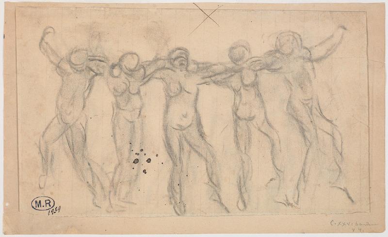 Cinq femmes nues dansant (recto) ; Cinq femmes nues dansant (verso)_0