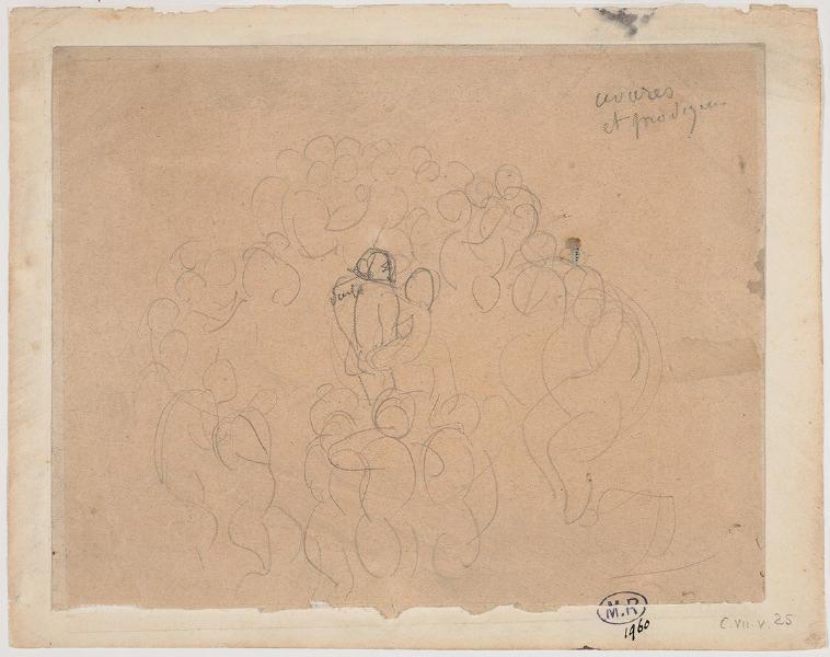 Dante parmi les avares et les prodigues (recto) ; Dante parmi les avares et les prodigues (verso)_0
