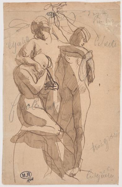 Liberté, égalité, fraternité (recto) ; Esquisse (verso)_0