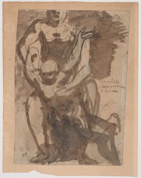 Icare (recto) ; Homme conduit par un enfant (verso)_0