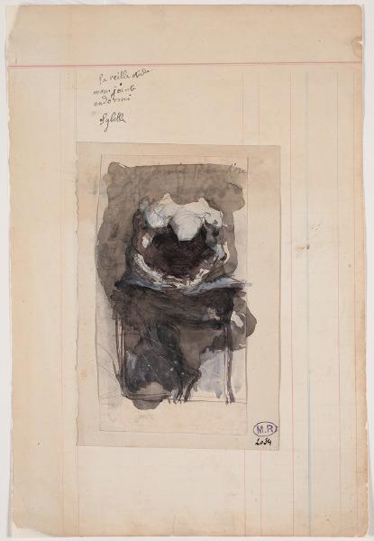 Sibylle endormie sur son livre (recto) ; Cinq personnages nus (verso)_0
