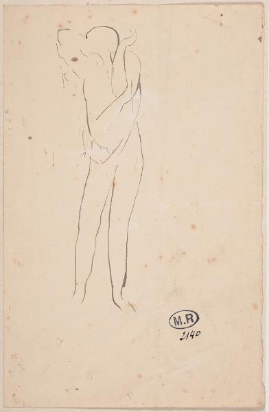 Femme passant un vêtement par les bras, Auguste Rodin, 1890 vers